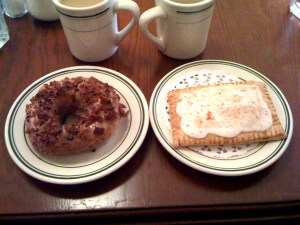 maple bacon donut and pop tart Nickel diner